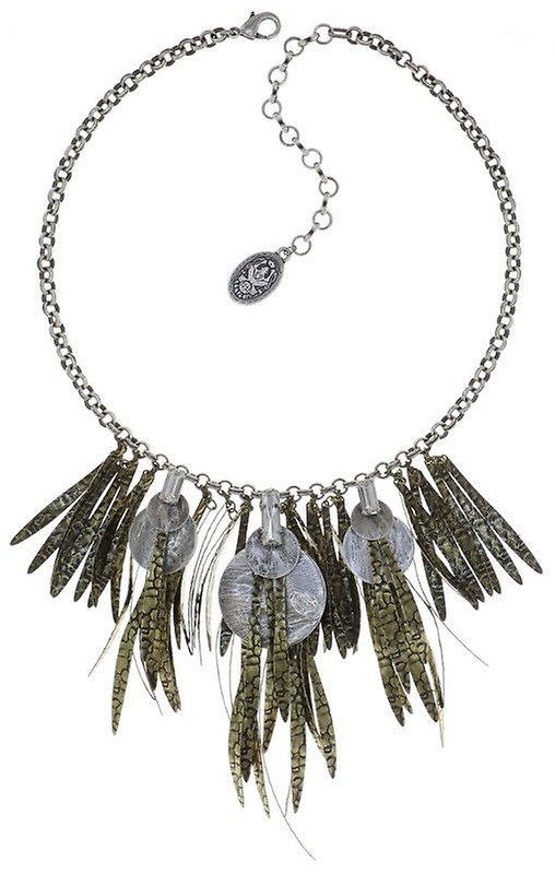image for Necklace Global Glam crystal on brass  