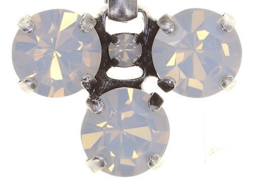 image for Earring Stud Dangling Industrial White Opal white 