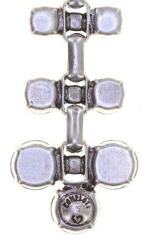 image pour Clou d'oreille pendant Industrial Opale Blanc white 