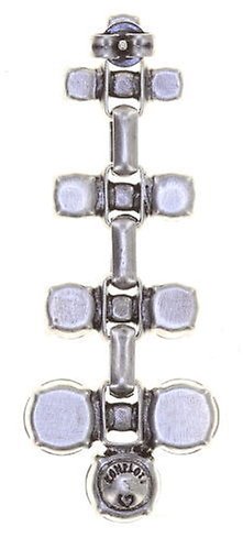 image pour Clou d'oreille pendant Industrial Opale Blanc white 