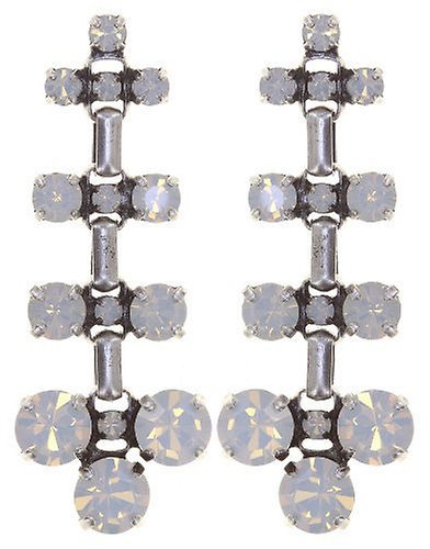 image pour Clou d'oreille pendant Industrial Opale Blanc white 