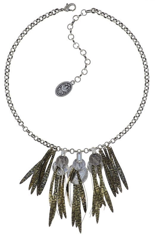 image for Necklace Global Glam crystal on brass  