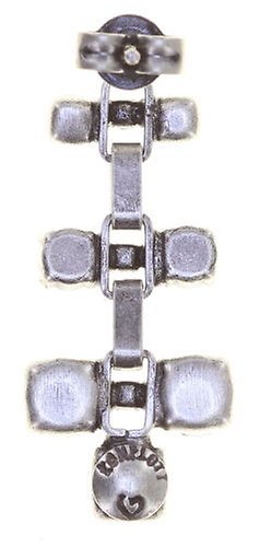 Bild für Ohrstecker baumelnd Industrial Opalweiß Weiß klein