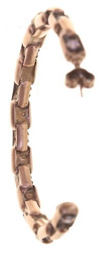 image for Creole Earrings Industrial Rose Water Opal Pink 