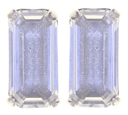 image for Earring Stud Mix the Rocks Crystal White white 