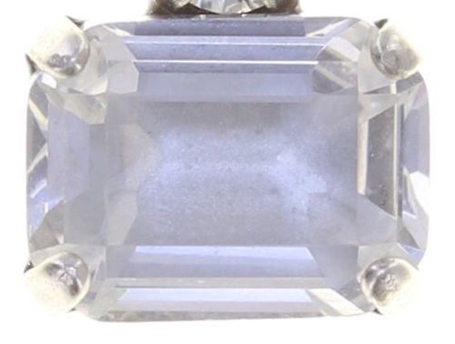 image for Earring Stud Mix the Rocks Crystal White white 