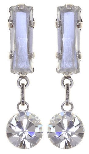 image pour Clou d'oreille pendant Mix the Rocks Blanc Cristal white 