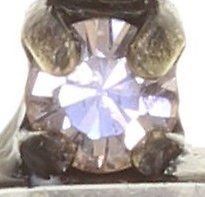 image for Earring Dangling Mix the Rocks Crystal Blush Beige 