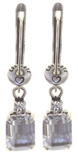 image for Earring Dangling Mix the Rocks Crystal White white 