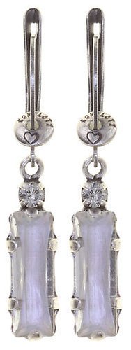 image for Earring Dangling Mix the Rocks Crystal White white 