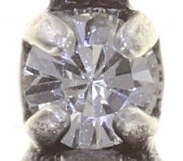 image for Earring Dangling Mix the Rocks Crystal White white 