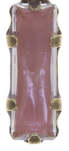 image for Earring Dangling Mix the Rocks Crystal Blush Beige 