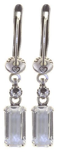 image for Earring Dangling Mix the Rocks Crystal White white 