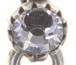 image for Earring Dangling Mix the Rocks Crystal White white 