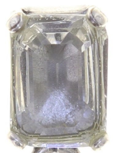 image for Earring Stud Dangling Mix the Rocks Crystal White white 