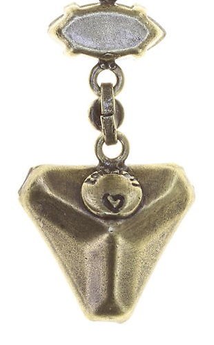 image for Earring stud dangling Mix the Rocks Crystal Blush Beige 