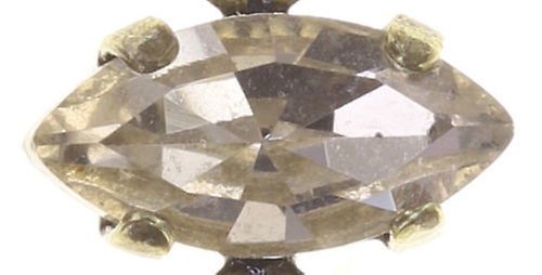 image for Earring stud dangling Mix the Rocks Crystal Blush Beige 