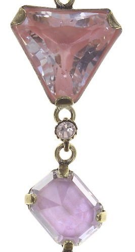 image for Earring Stud Dangling Mix the Rocks Crystal Blush Beige 