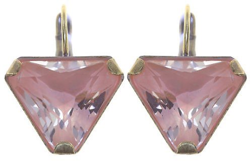 image pour Boucles d'oreilles Eurowire Mix the Rocks Rose Cristal Beige 