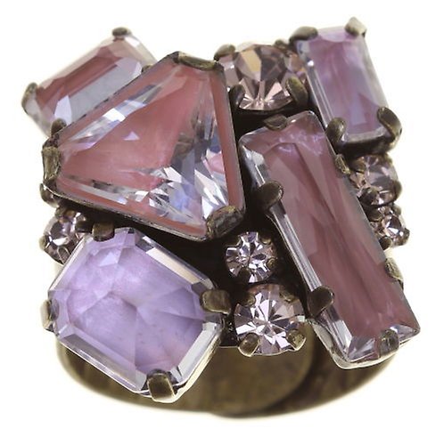 image pour Anneau Mix the Rocks Rose Cristal Beige 