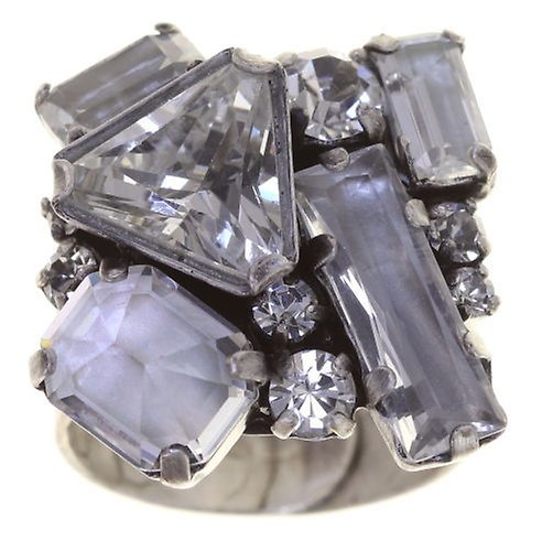 image pour Anneau Mix the Rocks Blanc Cristal white 