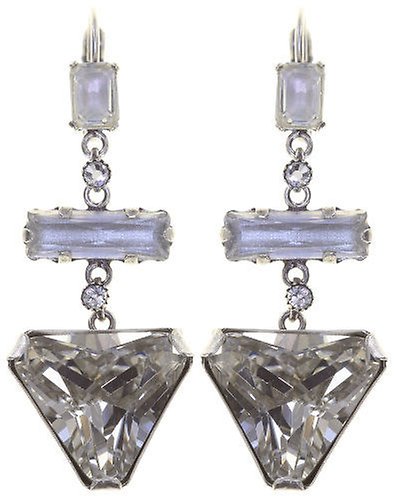 image pour Boucles d'oreilles Eurowire pendantes Mix the Rocks Blanc Cristal white 