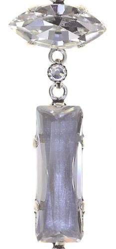 image for Earring Stud Dangling Mix the Rocks Crystal White white 