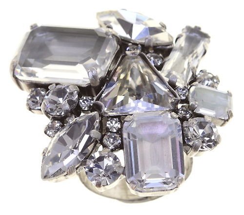 image for Ring Mix the Rocks Crystal White white 