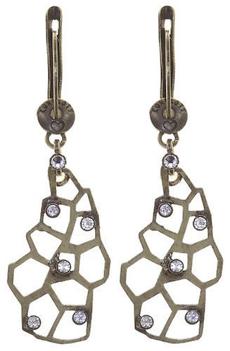 image for Earring Dangling Textures Under The Sea crystal white 