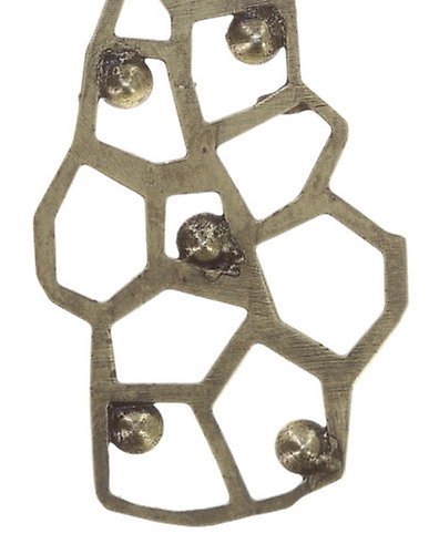 image for Earring Dangling Textures Under The Sea crystal white 