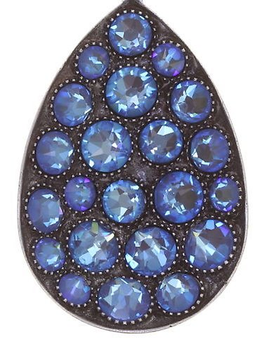 image for Earring Stud Dangling Tears of Joy shiny heaven (blue) Blue size L