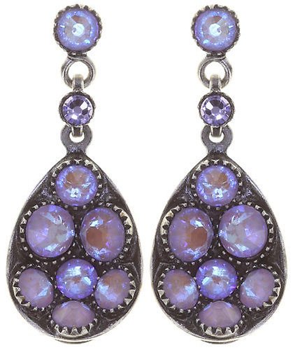 image for Earring Stud Dangling Tears of Joy Lilashine Beige size S