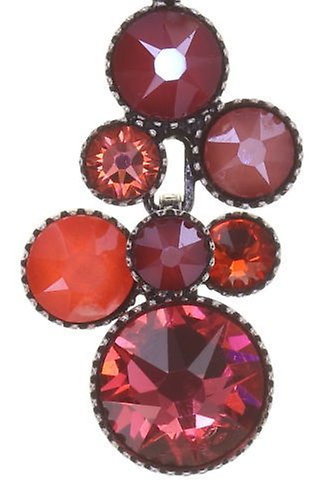 image for Necklace Pendant Water Cascade Watermelon red/orange 