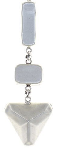 image for Earring Stud Dangling Mix the Rocks Crystal White white 