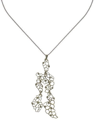 image pour Collier pendant (long) Textures Under The Sea crystal white 