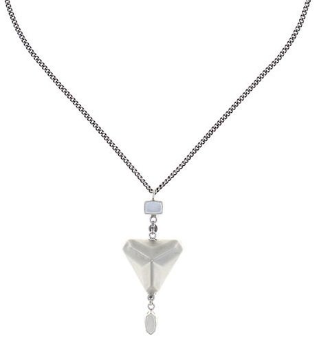 image pour Collier pendant (long) Mix the Rocks Blanc Cristal white 