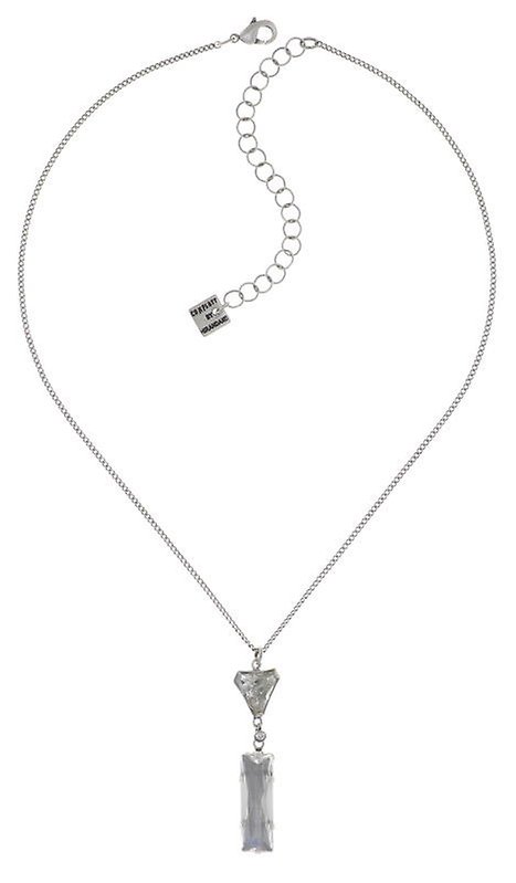 image for Necklace Pendant Mix the Rocks Crystal White white 