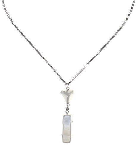 image for Necklace Pendant Mix the Rocks Crystal White white 