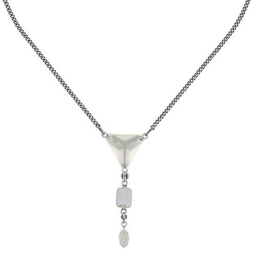image for Necklace-Y Mix the Rocks Crystal White white 