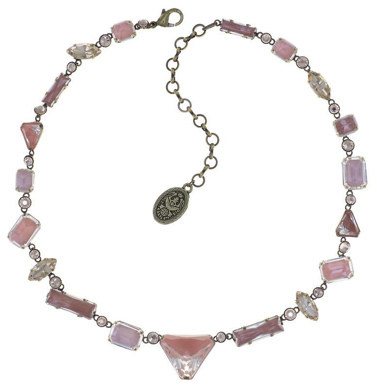 image for Necklace Mix the Rocks Crystal Blush Beige 