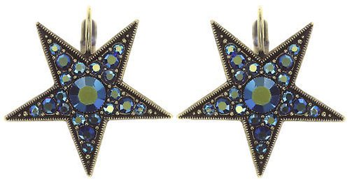 Bild für Ohrringe mit Brisur Dancing Star Blau  Größe L