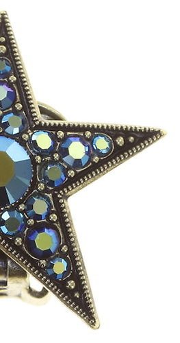 Bild für Ohrringe mit Clip Dancing Star Blau  Größe M