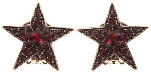 image for Earring Clip Dancing Star Red  size L