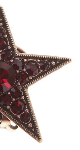 Bild für Ohrringe mit Clip Dancing Star Rot  Größe L