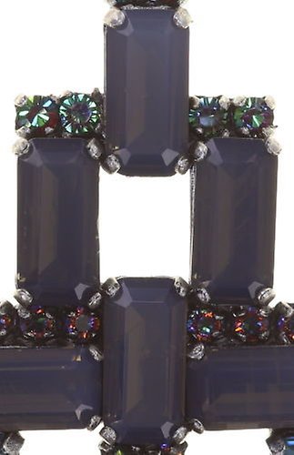 image pour Clou d'oreille pendant Empire States Incas Bleu  