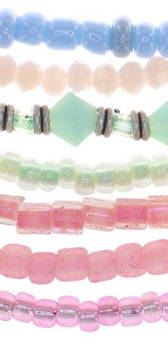 image for Bracelet Elastic Petit Glamour d´Afrique Pastel Multi pastel multi 