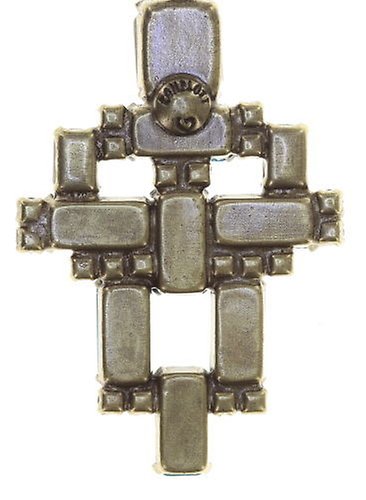 image pour Clou d'oreille pendant Empire States Incas Bleu / Vert  