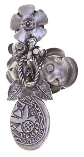 image pour Clou d'oreille pendant They Call Me The Wild Rose Bleu / Lila  