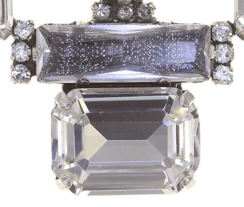 image pour Boucle d'oreille Clip pendante Empire States Incas Blanc  