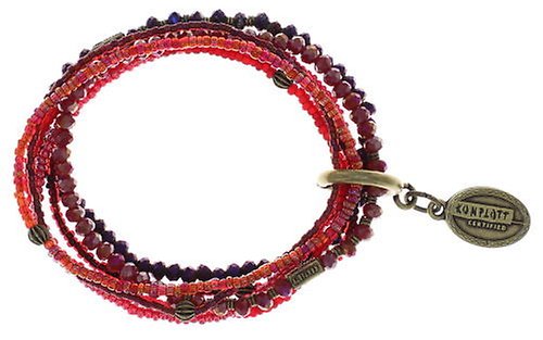 Bild für Armband elastisch Petit Glamour d´Afrique Dunkelrosa  